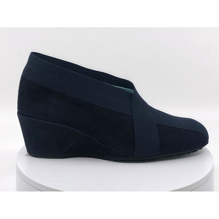 Mocassins Velours bleu