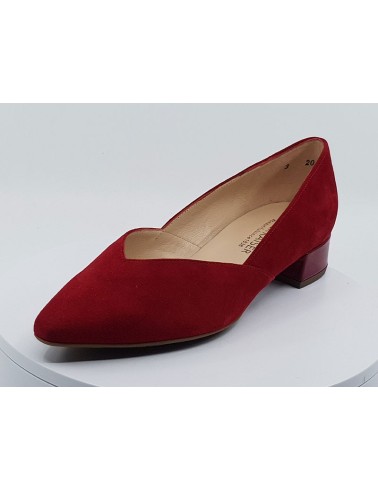 Ballerines Lipstick Velours rouge