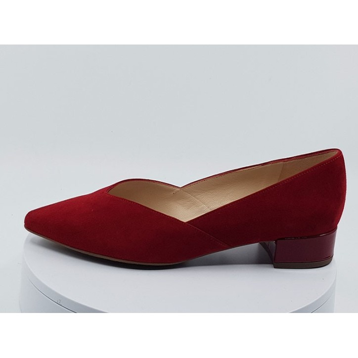 Ballerines Lipstick Velours rouge