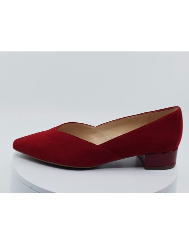 Ballerines Lipstick Velours rouge