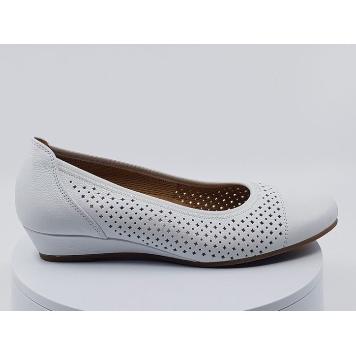 Ballerines en cuir blanc |Collection 2021 I Francelshop.com