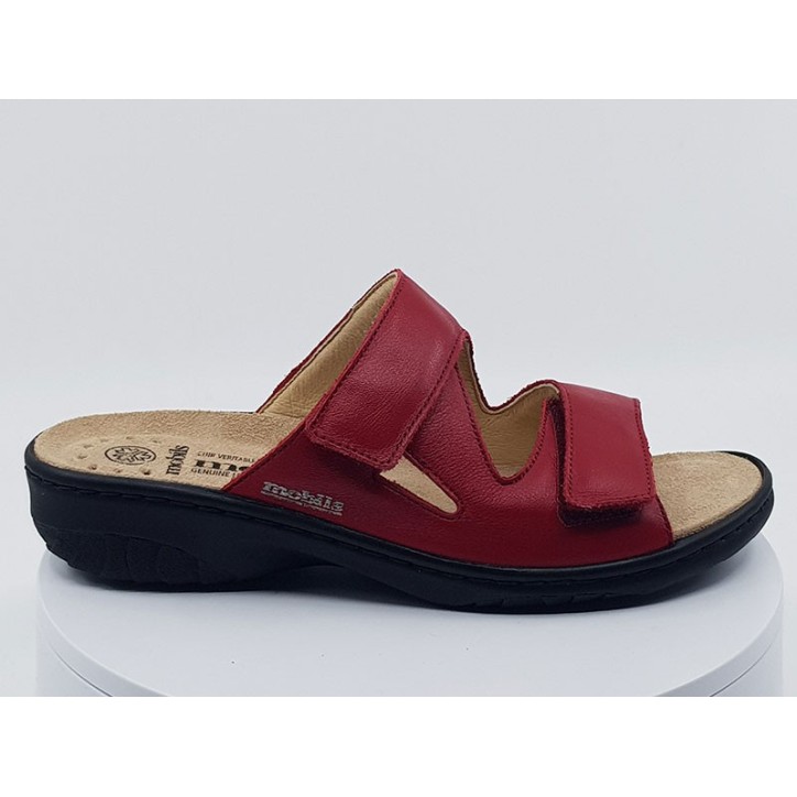 Mules Geva rouge