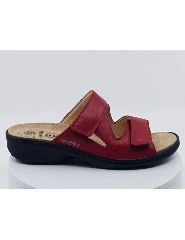 Mules Geva rouge