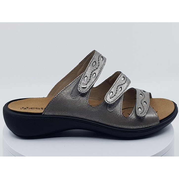 Mules Ibiza 66 platine