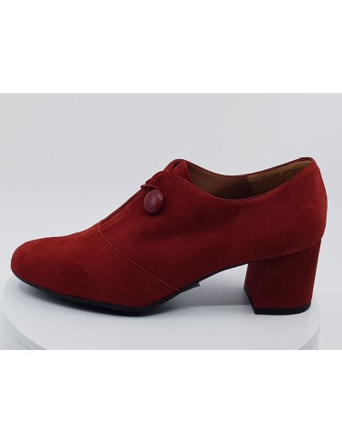 Derby nubuck rouge - Brenda Zaro - Francel chaussures