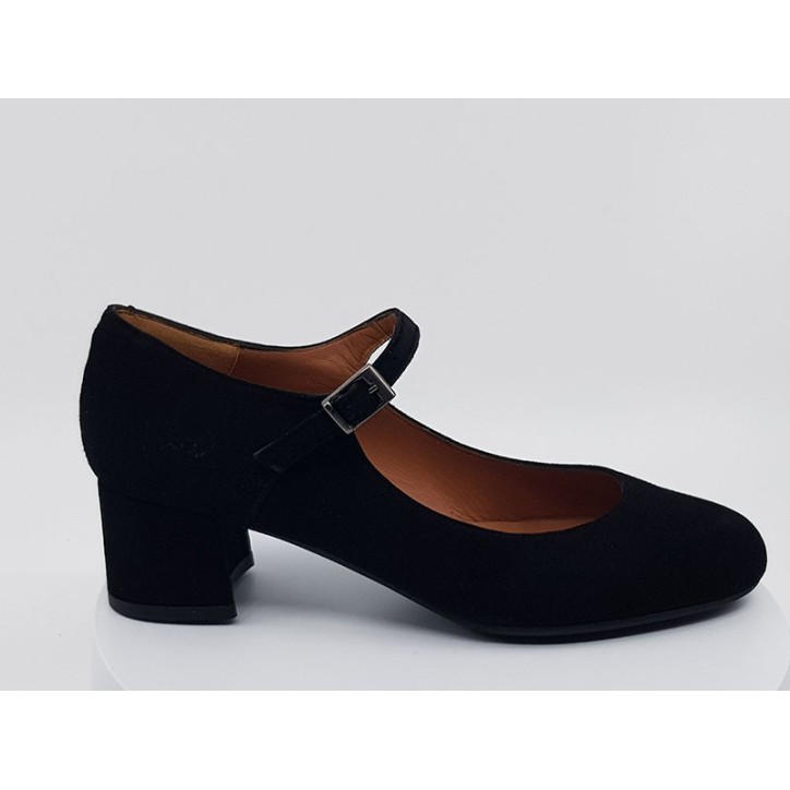 Babies - velours noir - Brenda Zaro au meilleur prix chez Francel Chaussures Bordeaux