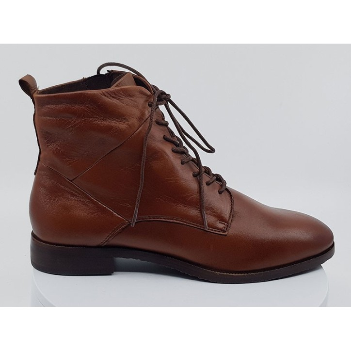 Bottines 25100 cognac