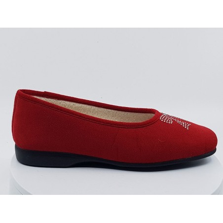 Chaussons Eval rouge
