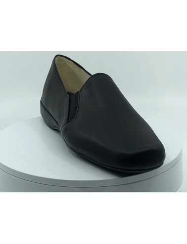 Chaussons Tavon noir cuir