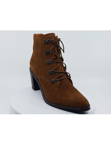 Bottines Necla cognac velours