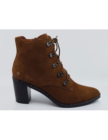 Bottines Necla cognac velours