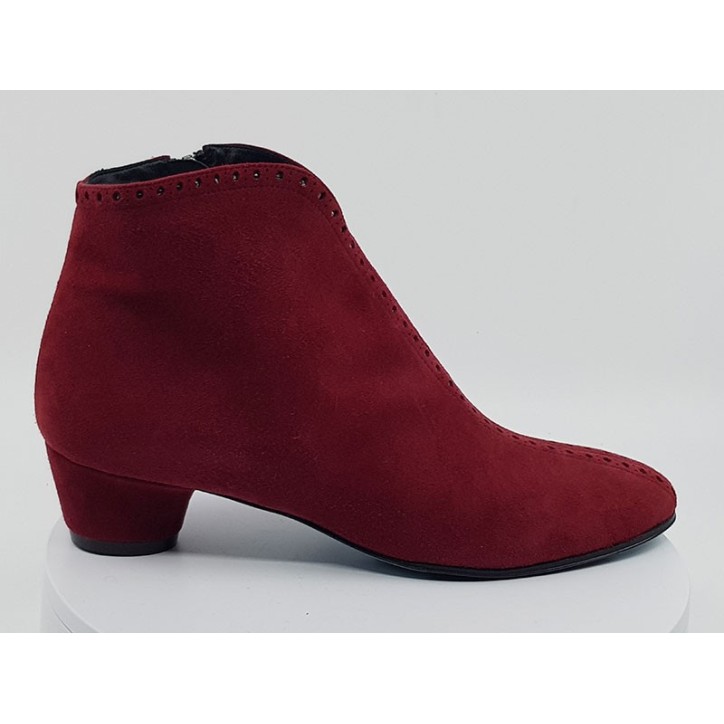 Boots Fer rouge velours
