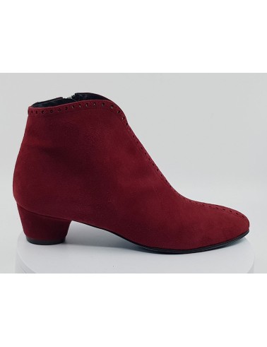 Boots Fer rouge velours