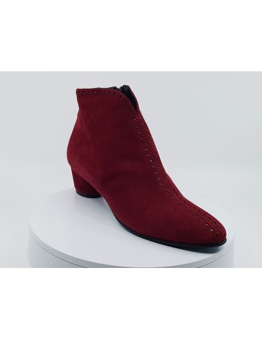 Boots Fer rouge velours