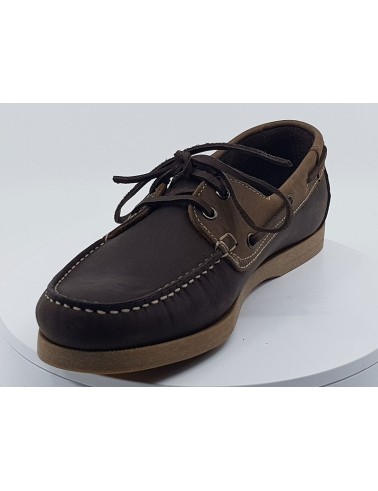Mocassins Phenis marine brique