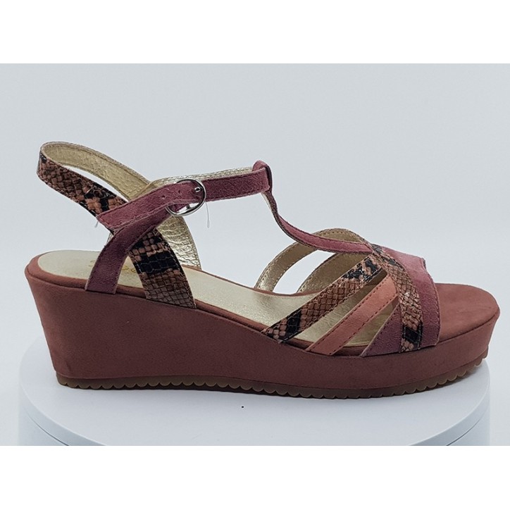 Sandales Esnou rose poudré
