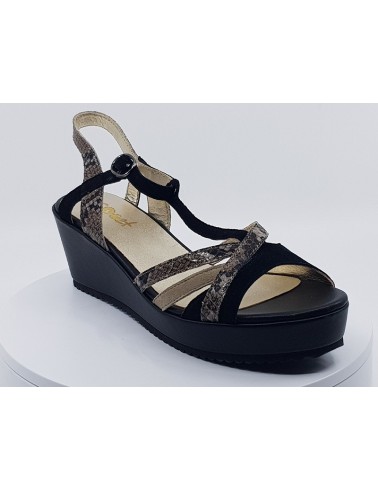 Sandales Esnou noir velours