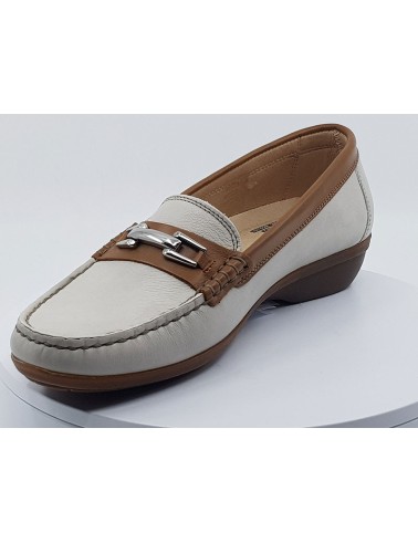Mocassins F0808 beige/cognac