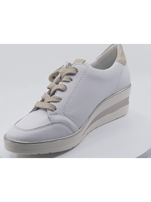 Sneakers R7215 Blanc camel/or