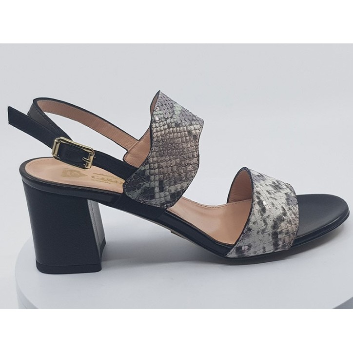 Sandales 8609 rose serpent