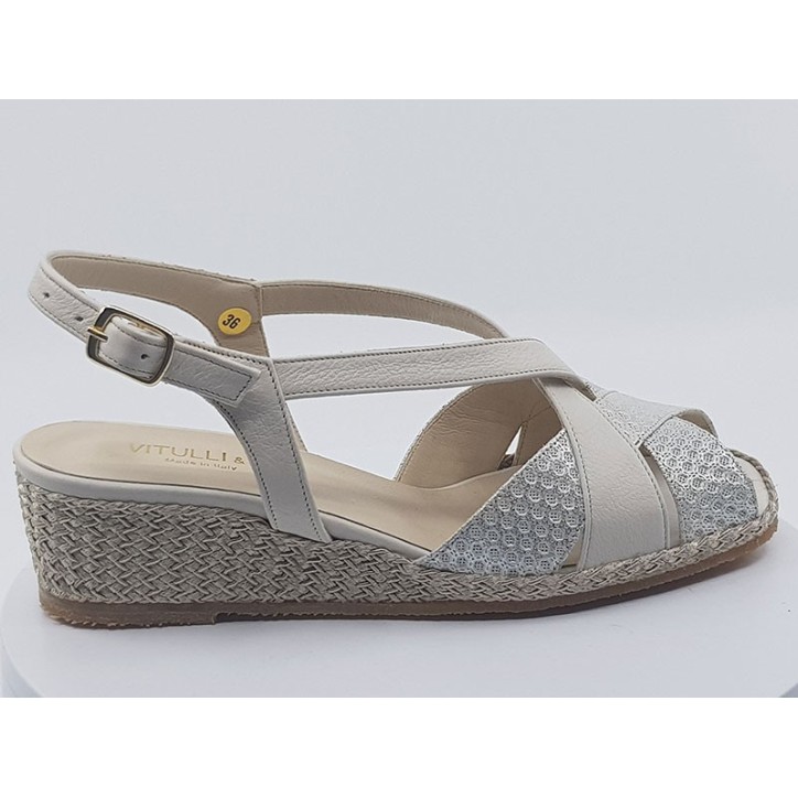 Sandales beige /or femmes- Vitulli