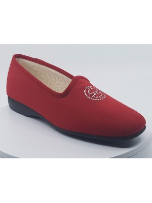 Chaussons Elisa rouge