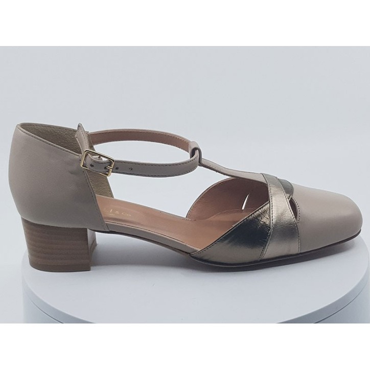 Sandales 28616 beige-or