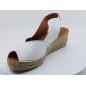 Espadrilles Bernia Blanc cuir Espadrilles Bernia Blanc cuir