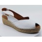 Espadrilles Bernia Blanc cuir Espadrilles Bernia Blanc cuir