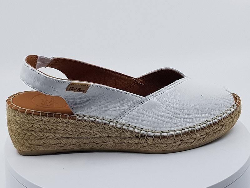 Espadrilles Bernia Blanc cuir