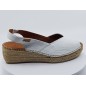 Espadrilles Bernia Blanc cuir Espadrilles Bernia Blanc cuir