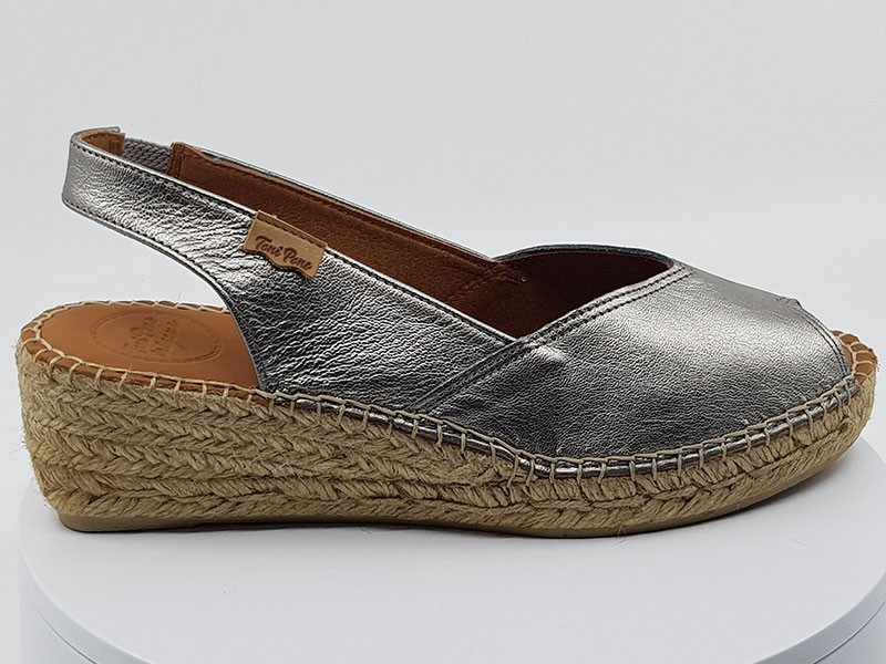 Espadrilles Bernia Acier cuir