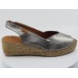 Espadrilles Bernia Acier cuir