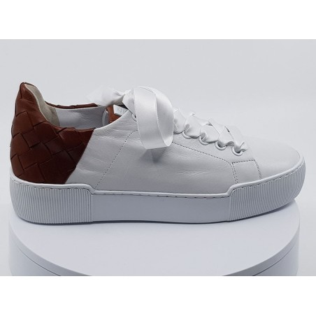 Sneakers 103613 Blanc/Camel