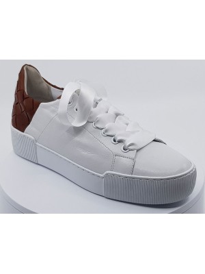 Sneakers 103613 Blanc/Camel