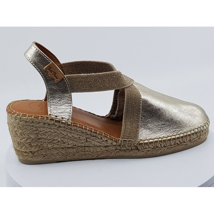 Espadrilles compensées Tossa Platine - Toni Pons - 70 euros