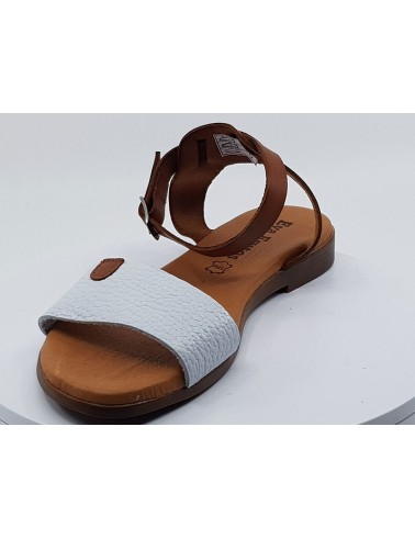 Sandales 9152 Blanc/Camel