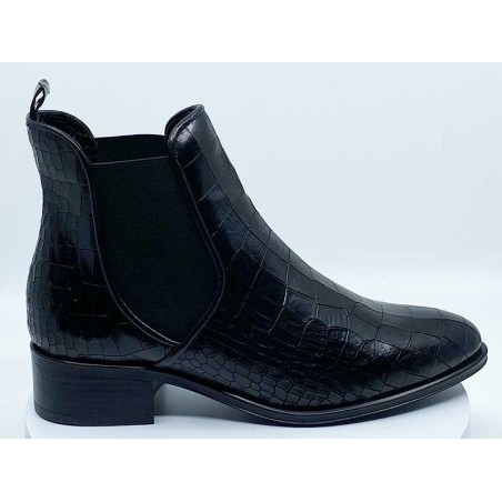 Boots Faissault Noir croco