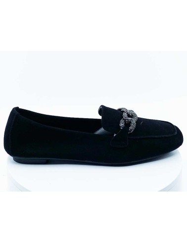 mocassins femmes noirs velours
