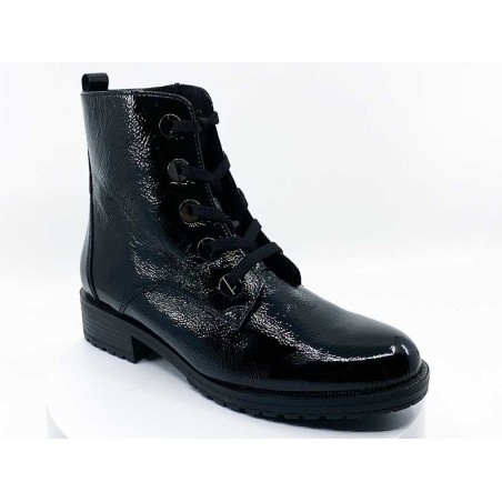 Boots à lacets 72795 Noir Vernis