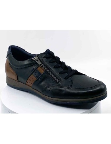 SNEAKERS EN CUIR NOIR POUR HOMME HOMME I FLUCHOS