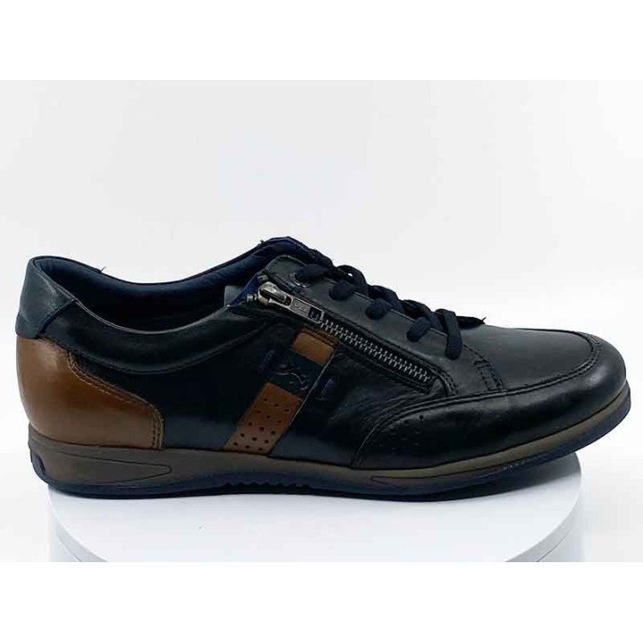 SNEAKERS EN CUIR NOIR POUR HOMME HOMME I FLUCHOS