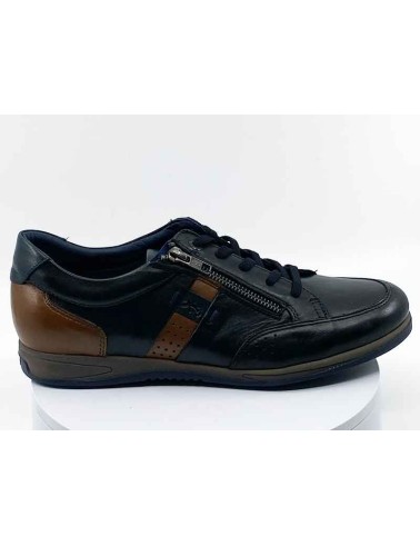SNEAKERS EN CUIR NOIR POUR HOMME HOMME I FLUCHOS