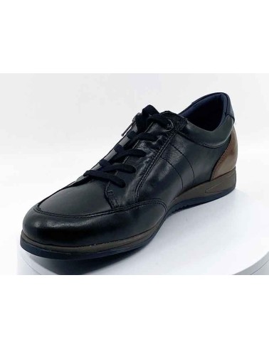 SNEAKERS EN CUIR NOIR POUR HOMME HOMME I FLUCHOS