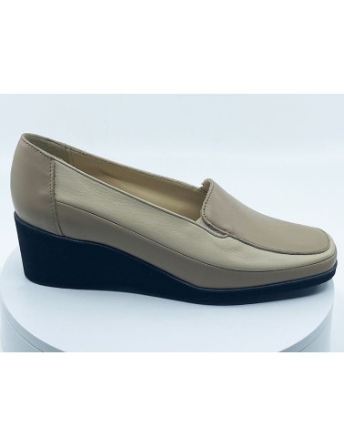 mocassins compensés beige Marco