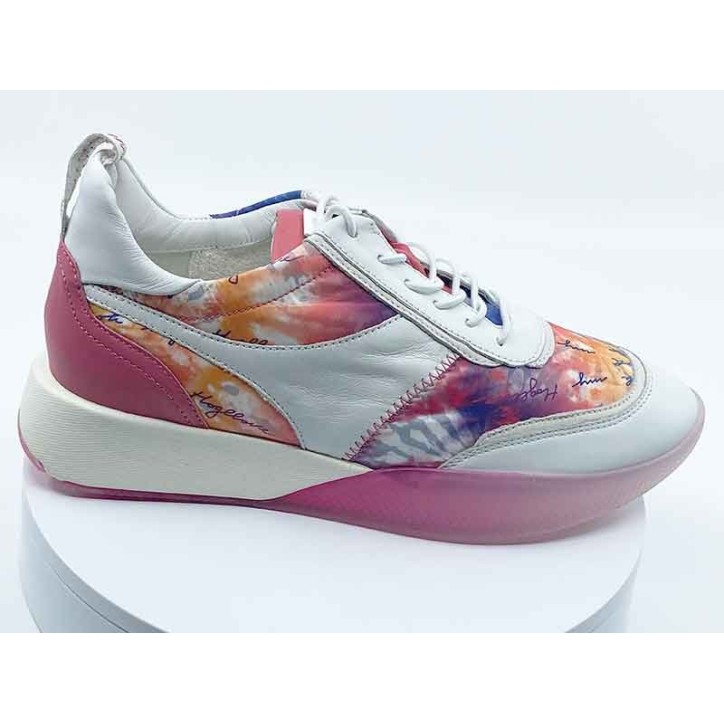 Baskets Hogl rose/blanc
