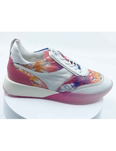 Baskets Hogl rose/blanc