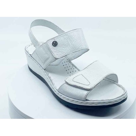 Sandales 28251 blanc cuir
