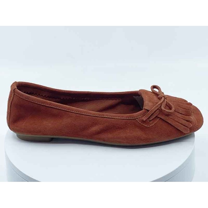 Ballerines Hindi brique de la marque reqins
