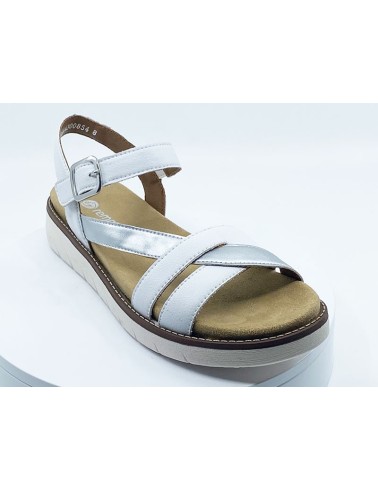 Sandales blanches au meilleur  prix I FRANCEL CHAUSSURES